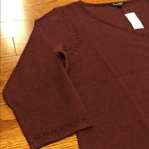 Dark Red Light Sweater